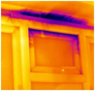 Thermal imaging air leakage